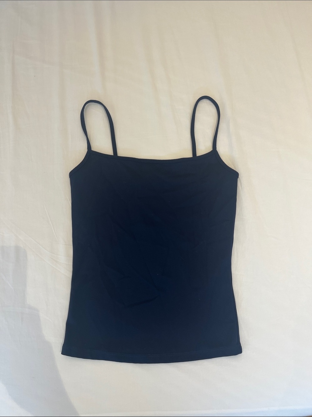 navy blue garage sleek scoop cami